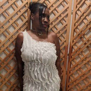 Noneillah's One Shoulder Eyelash Goddess Dress
